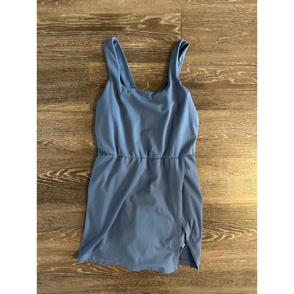 All in Motion Blue Athletic Mini Dress With Built in Shorts - Picture 3 of 12